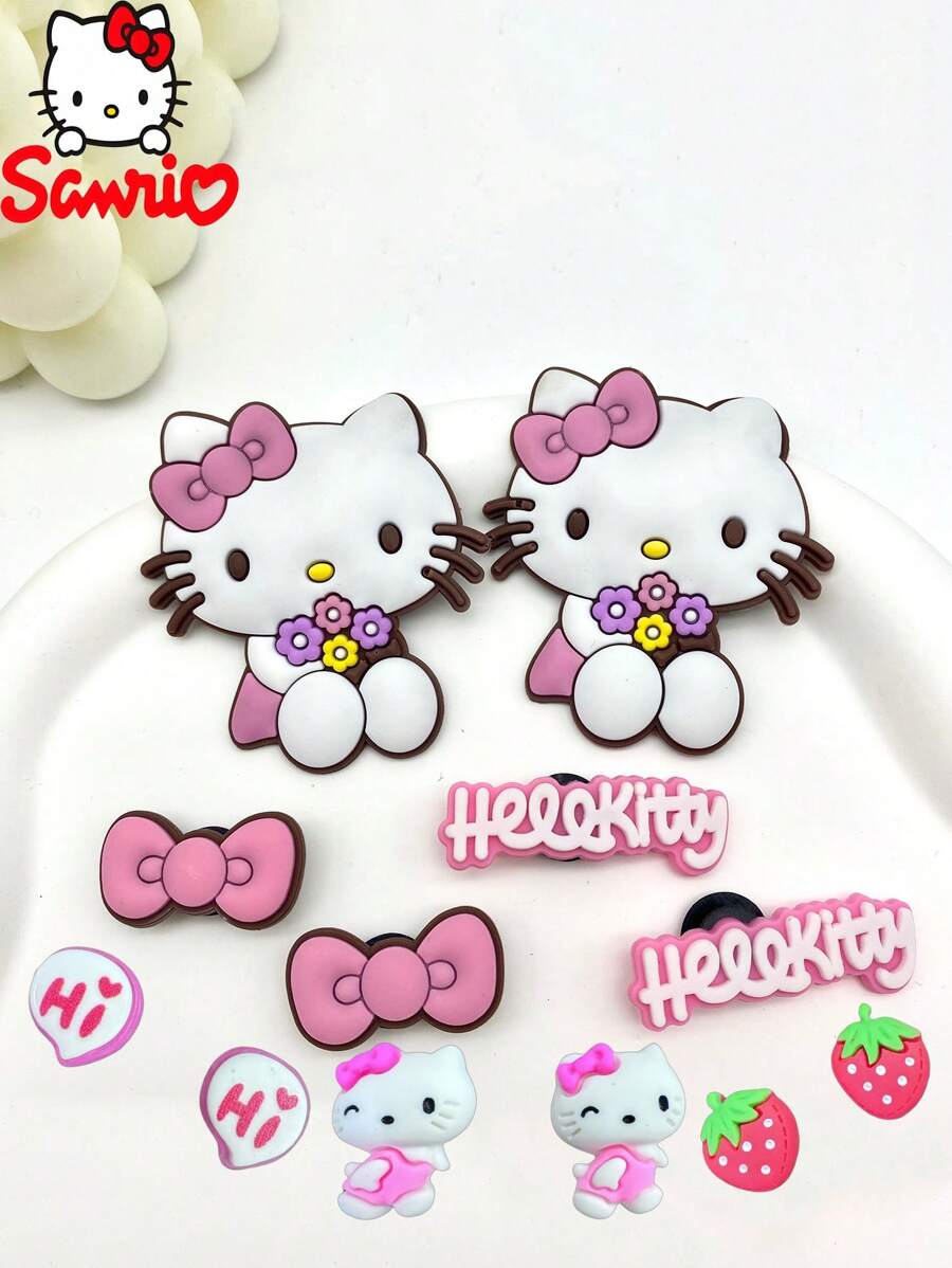 Sanrio Akcesoria do butów w stylu jaskiniowym, klamra do butów w kształcie krzyża DIY, odpinane akcesoria do butów, odpowiednie na sezon letni, zimowy, wiosenny i jesienny.