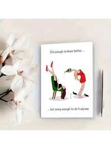 1/3/5 szt. Kreatywnych kartek urodzinowych dla przyjaciół, dziewczyny, mamy, zabawnych dowcipów na imprezę kartki urodzinowe