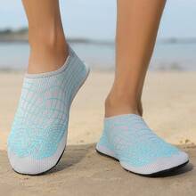 男女通用水鞋、涉水鞋、沙滩鞋、室内健身鞋 - 灰藍 - 查看 5