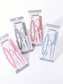 Set de 4/16 peines, herramientas para colas de caballo, pasadores de metal para trenzar el cabello, peines con punta para niñas y mamás, accesorios de peinado para uso diario
