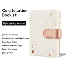 2025- 2026 English Planner, A5 Starry Sky Cover, With Annual /Monthly /Weekly/Daily Plan, 204 Sheets /408 Pages, Purple/Blue/Black/Pink/Gray, Suitable For Students Back To School And Office