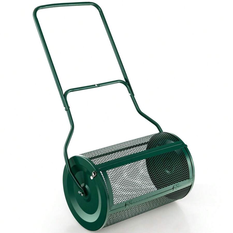 GOFLAME 27 Inch Compost Spreader Peat Moss Spreader With Upgrade U-Shaped Handle - Green - View 1