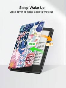 Ayotu 防震度假风夏季沙滩翻盖保护套，兼容 Kindle Paperwhite 第 11 代（2021 年款）/ Kindle（第 11 代 - 2024 年发布）/ Kindle Paperwhite 第 12 代（2024 年款）/ Kobo Clara Colour/ Kobo Clara Bw、Kindle Colorsoft Signature Edition，带自动唤醒/睡眠功能，妇女节礼物 - 彩色 - 查看 8