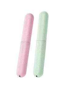 3/2/1pc Toothbrush Holder, Mixed Color, Toothbrush & Toothpaste Storage Container, Dental Care, Travel Friendly, Compact Design, Easily Fits In Luggage, Suitable For Bathroom, Bedroom, Home Travel Essentials Vacation Holiday - Multicolor - View 14