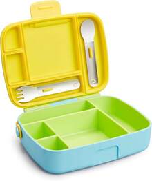 Munchkin Bento Box - Lunchera infantil, color verde - Verde - Ver 2