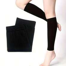 1Pair Of Unisex Summer Thin Leg Covers Warm Compression Socks For Knees, Ankles And Elbows Support Non-Slip Sports Foot Covers Polyester