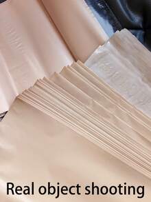 50pcs Beige Courier Bags, Made Of New Material, Thick Packing Bags, Plane-Shaped Boxes, School Supplies, Transport Courier Packaging Bags, Self-Adhesive Waterproof Bags - Apricot - View 9