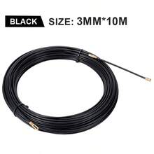 3mm 玻璃纤维尼龙电缆拉线器，黑色，电线拉线工具，电缆/电线辅助装置，5/10/15/20/25/30/35/40 米 - 黑色 - 查看 10
