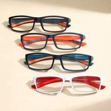 超轻运动老花镜男女款老花镜男女款方框阅读老花镜+1.0至+4.0 - 白色 - 查看 1