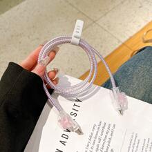 Cavo di ricarica per Apple con protezione in resina epossidica a forma di rosa, farfalla, stella o cuore, accessorio per caricabatterie, protegge il cavo da rotture, accessorio per telefono, 20W, spina EU