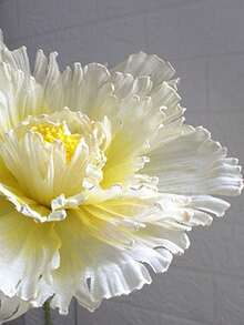 Flor de peonía artificial grande de 40 cm para decoración de arco de boda, fondo, decoración de escaparates de centros comerciales y accesorios de estudio - Estilo 5 - Ver 2