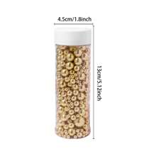 Gold Pearl Sugar Sprinkles - Edible Candy Pearls 130g/4.58 Oz, Mix Size Cake Candy, Decorate Cakes, Cookies, Ice Cream