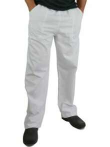 White Thick Tactel Trousers Excellent Work - trắng - Xem 3