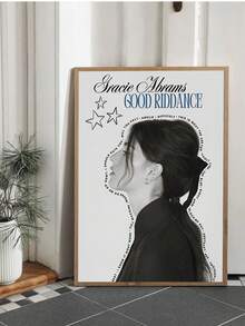 1PC Album Poster, Canvas Print Poster, Music Art Poster, Stylish Wall Art, Music Wall Art, Wall Decoration, Gift For Music Lovers, Bedroom Living Room Office Wall Decoration, No Frame