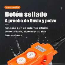 Panel de botones industriales de 1 pieza, panel de botones de grúa de subida y bajada, 5 A, 250 V CA, COB-61 para grúa de elevación - Naranja - Ver 7