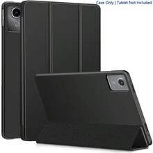 3-Fold Tablet Protective Case, Auto Sleep/Wake, Solid Color Minimalist Business Style, Lightweight & Heat Dissipation, Suitable For Tab M11/Tab P11 Plus/M10 Plus (Gen 3)/P11, Also Compatible With Xiaoxin Tablets, Redmi Pad2 11-Inch/Redmi Pad SE 11-Inch, And Mi Tablets. - Black - View 8