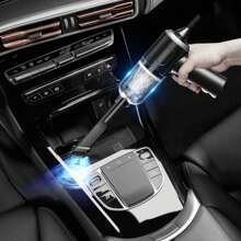 1pc Mini Powerful Wireless Car Vacuum Cleaner, Multifunctional Vacuum & Blower For Home Cleaning, Suitable For Cleaning Furniture, Keyboard, Dry & Wet Use, Vacuum Cleaner Accessories, Cleaning Supplies, Small Appliances