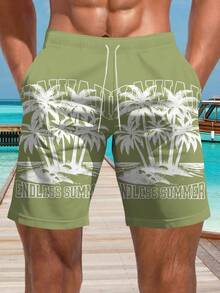 Men's 3D Print Shorts, Fashionable Casual Appearance, Luxurious Touch, Drawstring Waist, Perfect Choice For Summer Outing - Multicolor - View 4