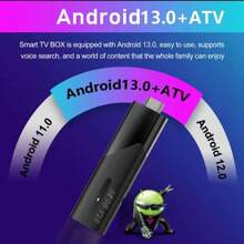 Q96 OHP Stick de TV inteligente A M98 Y10 Android 13 ATV Allwinner H618 con Wi-Fi dual de 2.4G/5G, Airplay y aplicaciones preinstaladas