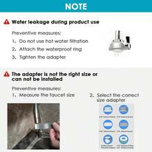 水槽水龙头滤水器，快速流量 - 400 加仑水龙头安装滤水系统，适用于自来水，经 NSF 认证，只需更换一次即可减少氯气和异味 - 白色 - 查看 6
