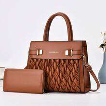 Women Top Handle Bags - 棗紅 - 查看 4