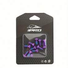 12 piezas Pernos de rotor de disco de bicicleta de montaña de colores, tornillos de rotor de freno de disco de acero de aleación, conjunto de tornillos T25 para pastillas de freno de disco