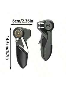 [جهاز تحكم في ألعاب الكمبيوتر اللوحي] وحدة تحكم لاسلكية متنقلة ارجونوميكية للألعاب المحمولة، ذراع تحكم بأزرار إطلاق للألعاب المحمولة، مسدس إطلاق، يعزز تجربة اللعب، هدية مثالية لعيد الميلاد ، عيد الميلاد ، الأولاد