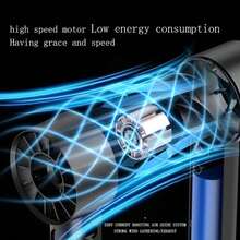 SULVGO 100-Speed Adjustable LED Handheld High-Speed Fan, USB Rechargeable Mini Portable Quiet Blower With Compass, Turbo Boost Desktop Fan For Outdoor Use - Multicolor - View 8