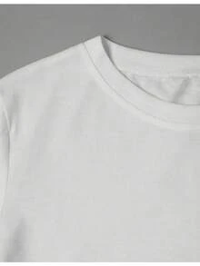 CAMISETA DE CUELLO REDONDO MANGA CORTA IDEAL PARA TI CON ESTAMPADO DE LEMON AMARILLO. - Blanco - Ver 3