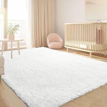 Sour Lemon Rugs Living Room 200x300cm, Grey Area Rugs For Bedroom, Washable Anti Slip Extra Large Shaggy Soft Rug Fluffy Modern Floor Carpets Mat Beside Carpet, Long Runner Rug For Hallway - White - View 11