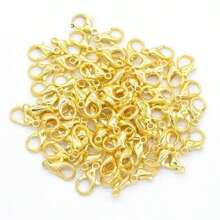 100 pièces 12*7mm Griffes de dragon délicates en or, argent et platine. Design pratique d'ouverture et de fermeture. Idéal pour les créateurs de bijoux pour connecter les chaînes, les perles et d'autres matériaux