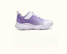 Skechers Zapatos deportivos informales para niños con suela gruesa, transpirables y con cierre de gancho y bucle de color degradado
