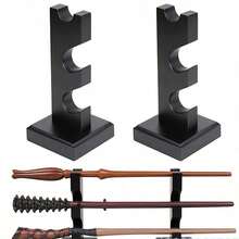 2025新款木制魔法棒，展示架，多层魔法棒支架，桌面装饰，适合万圣节、圣诞节、生日、男孩等场合，是完美的礼物之选。 - 彩色 - 查看 7