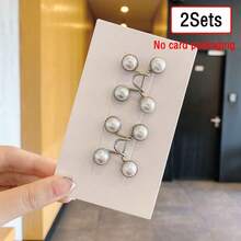 4pcs Adjustable Invisible Belt Set For Women - Instant Buckle Waist Cincher With Sparkle Decor, Suitable For Jeans And Casual Pants - Accessory