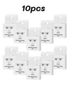 1/2/5/10pcs White/Black Microblading Eyebrow Pencil, Permanent Makeup Pre-Pigmented Eyebrow Liner, Eyebrow Positioning Tool, PMU Supplies - Multicolor - View 22