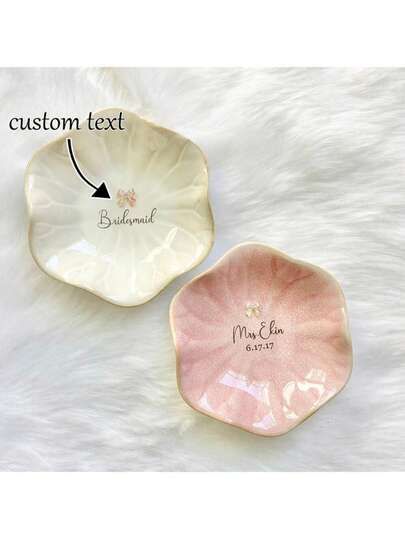 Perfekt present till henne, Alla hjärtans dag-heminredning, Alla hjärtans dag-prydnad, Present till flickvän, Present till fru, Personligt smyckesfat för brudtärnor, Förlovningsringsfat, Bröllopsfestgåva, Mors dag-present (från dotter), Examenspresent, Multifunktionell, Mögelfri, Dekorativ, Återanvändbar, Elegant, Modern, Högkvalitativ, Söt, Modern, Anpassad, Unik, Personlig, Idealisk present till honom, Idealisk present till henne