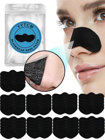 5 قطع/10 قطع/20 قطع/30 قطع/50 قطع/100 قطع شرائط إزالة الرؤوس السوداء من الأنف