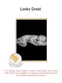 1 pieza Soporte personalizado de marco fijo de lienzo, soporte fijo de madera de alcanfor natural, adecuado para impresiones fotográficas y obras de arte en lienzo, montable en pared, regalo personalizado para bebé, mejor decoración para guardería y guardería infantil - Multicolor - Ver 10
