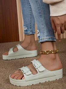 2025 Ciabatte versatili in EVA antiscivolo resistente all'usura, leggere, per donna, colore albicocca, morbide e confortevoli, adatte per uso interno ed esterno