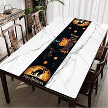 1 件万圣节桌旗南瓜蝙蝠恐怖墓碑厨房餐桌装饰趣味万圣节快乐假日桌旗适用于室内外家居装饰派对万圣节家居餐厅装饰 13.8 英寸 * 70.9 英寸 - 彩色 - 查看 9