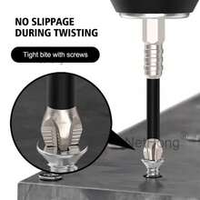 NetHong High Magnetic Screwdriver Drill Bit Set Super Magnetic Position Anti-Slip Kit - Silver D - View 4