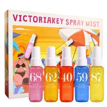 巴西系列喷雾 1/2/4 件套，带礼盒，限量版香薰室内、室外空气清新剂香味多层次增强幸福状态喷雾，持久自然清新迷人香精，释放优雅的里约热内卢香草椰子花香果香柑橘木质水生海洋香味，适合约会、派对、聚会、旅行、度假、居家、酒店、办公室，是送给家人、亲戚和朋友的理想礼物 - 彩色 - 查看 8