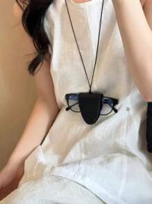 Multi-Purpose Magnetic Leather Necklace With Sunglasses Clip​