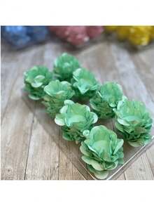 80 Cupcake Wrappers For Fine Sweets Flower Wedding Anniversary Ultrafest Lulli Style Model - Green Aqua - View 1