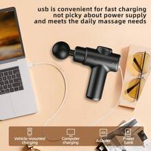 Mini Portable Massage Gun Deep Tissue,Percussion Back Massager Gun For Athletes Muscle Massage Gun For Pain Relief With 8 Massage Heads & 20 Speeds