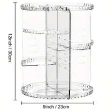 Clear Rotating Makeup Organizer 360° Spinning Skincare Storage Adjustable Layer Lazy Susan Cosmetic Organizer For Dresser & Bathroom Mother's Day - Trong sáng - Xem 8
