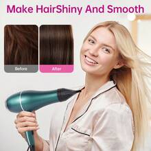 12PC Professional Hair Dryer Fast Drying Salon Blow Dryer With Diffuser, Comb, Nozzle, Concentrator, For Curly And Straight Hair, 2 Speed & 2 Heat Setting, Cool Button - View 5