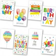 1 Set (120 Pcs Card +120 Pcs Envelopes) Absolutely Yours Birthday Cards Multipack Of 12 Design (Each Design 10 Pcs ). Blank Inside. Bulk Birthday Cards And Envelopes, Each Design 1 Pc For 12 Pcs, Birthday Invitation Greeting Card, School Supplies, Back To School