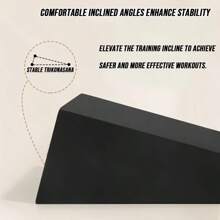 2 Stücke verstellbare Hockerkeile und Wadendehnung Schrägbrett - Trikonasana Yoga Blöcke für verbesserte Stabilitätstraining, Beinstärke & Balance - robuste schwarze Fitnessausrüstung für Gewichtheben, Beinrehabilitation & tiefe Dehnung, glatte Oberfläche, stabile Konstruktion, Trainingsunterstützung, für Fitnessstudionutzer