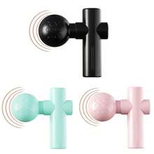 2025 New USB Mini Massage Gun Fascia Machine Muscle Relaxation Vibrating Gun Rod Massage Fitness Equipment Neck Grab Fascia Gun - A - 查看 1